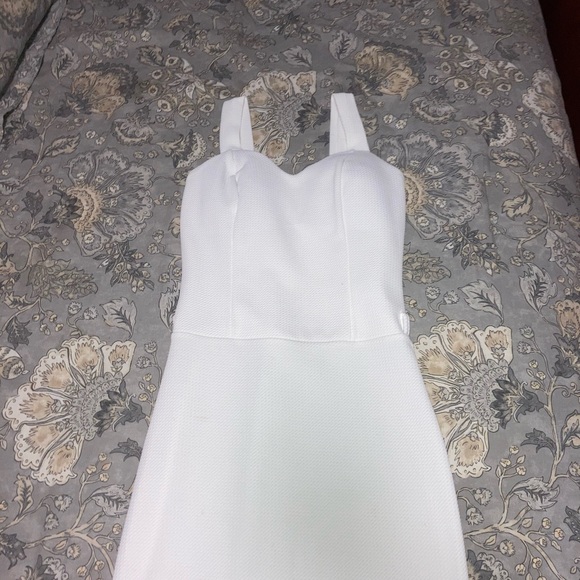 A white dress with a pink jacket - Picture 2 of 5